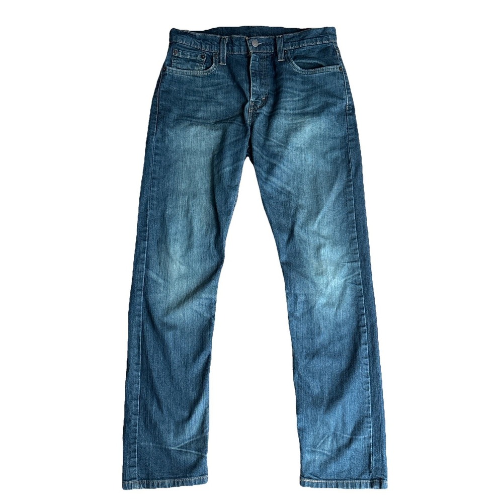 Levis 502 Jeans Mens Blue Tapered Leg Regular Stretch‎ Denim 30X32